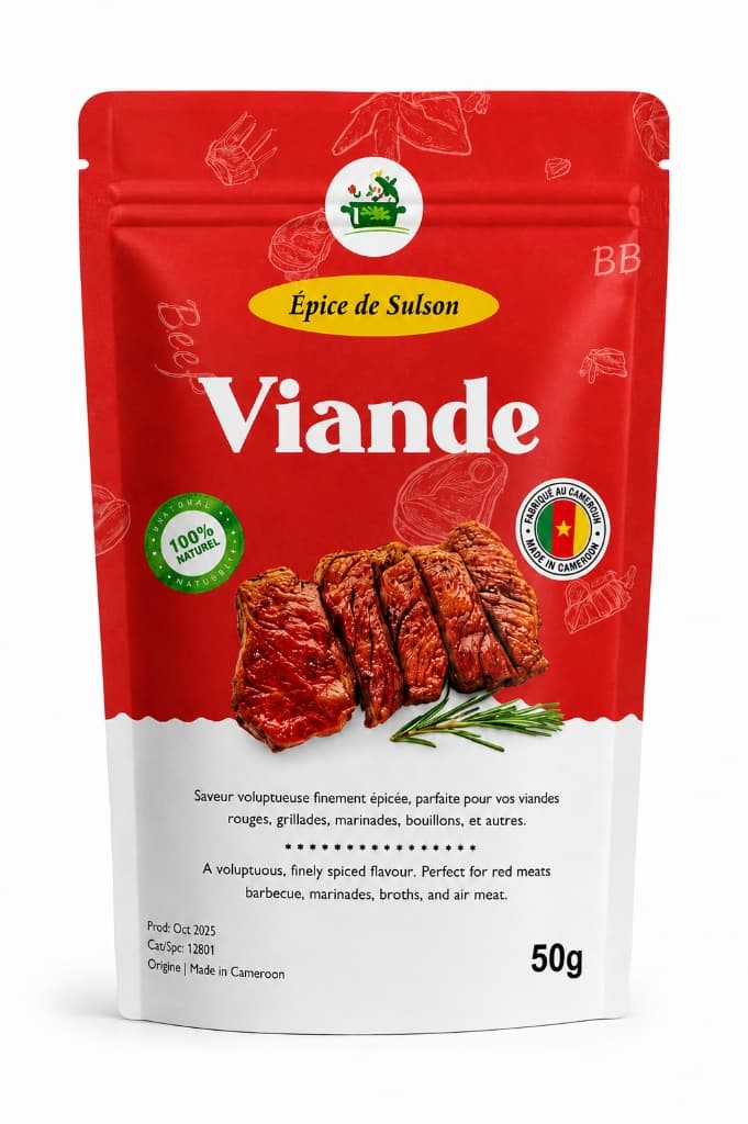 Épice de Sulson - Viande (Recette Authentique Cameroun)